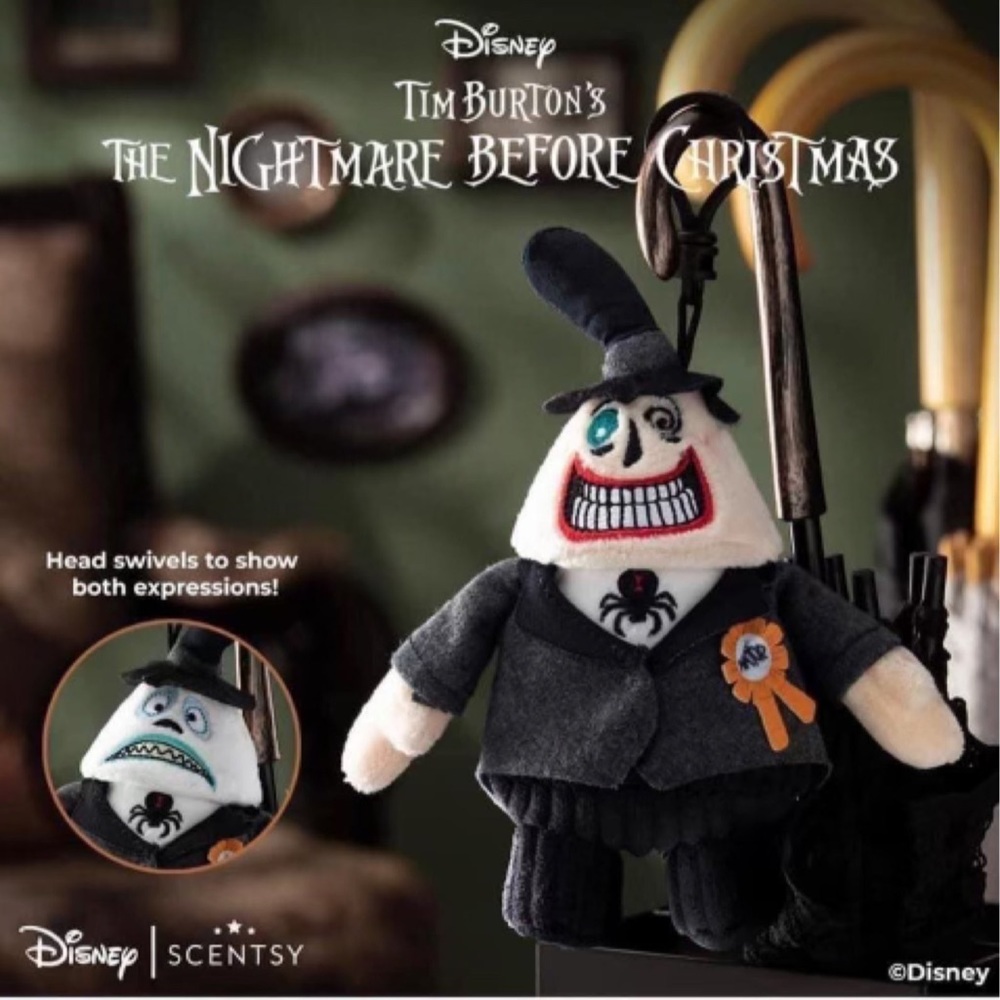Scentsy Nightmare Before Christmas Buddy Clip and 2 Wax Bars